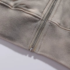 Fashion Vale Forever Nostalgia Eagle Mud Print Washed Water Used Cardigan Hoodie Hoodie Men and Women