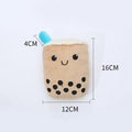 Dog Plush Toy Cute Milk Tea Shape Resistant To Biting Teeth
