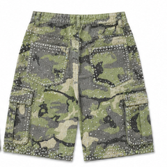 Vale Soulja Rivet Camo Cargo Shorts