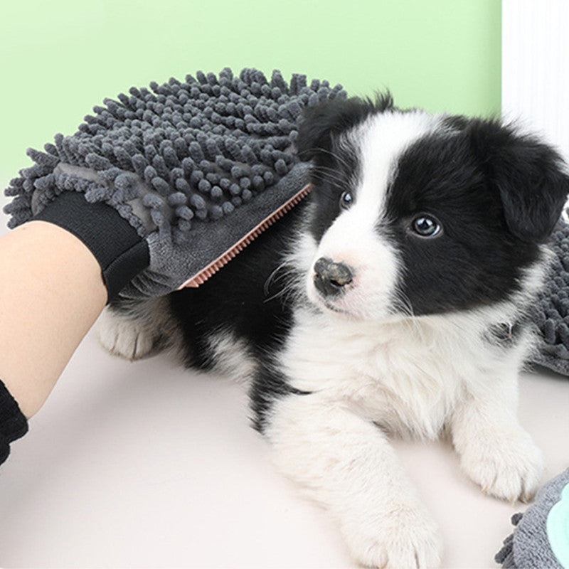 Pet Bathing Brush 2-in-1 Grooming Glove Elegant Dog Grooming Tool For Brushing,