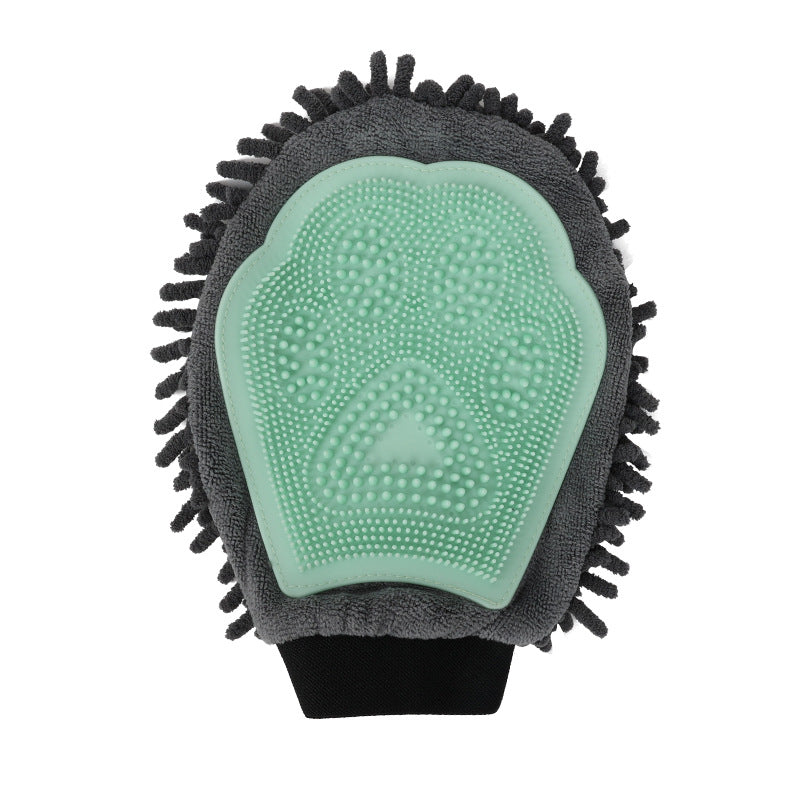 Pet Bathing Brush 2-in-1 Grooming Glove Elegant Dog Grooming Tool For Brushing,