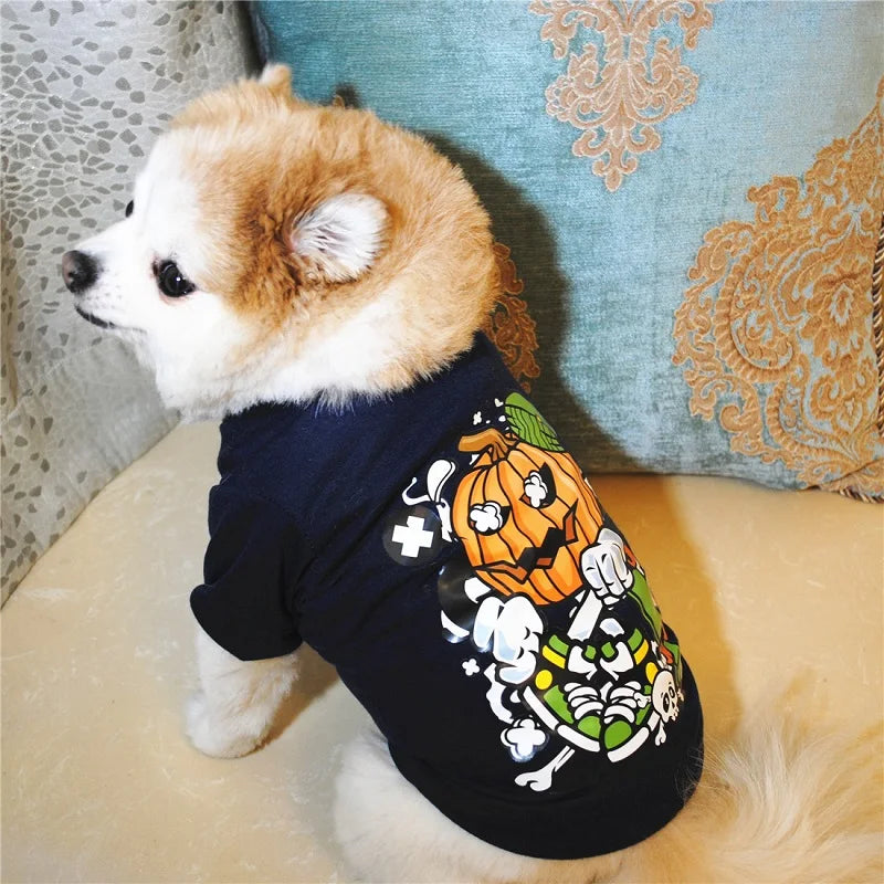 Fashionable pet clothes cute dog vest shirt dog costume cats clothes Corton puppies small dog pet clothes costume Ropa Perro