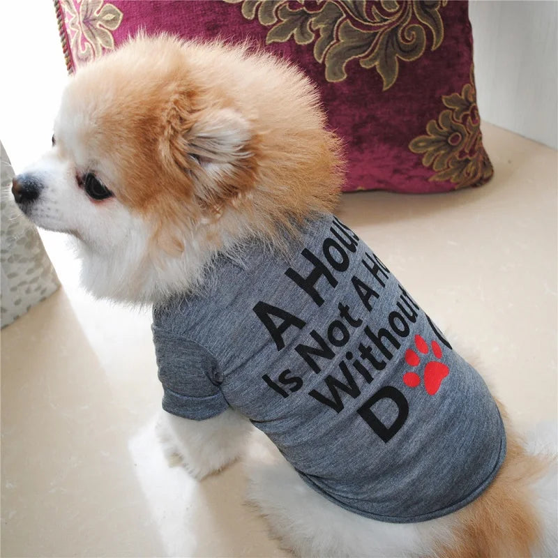 Fashionable pet clothes cute dog vest shirt dog costume cats clothes Corton puppies small dog pet clothes costume Ropa Perro