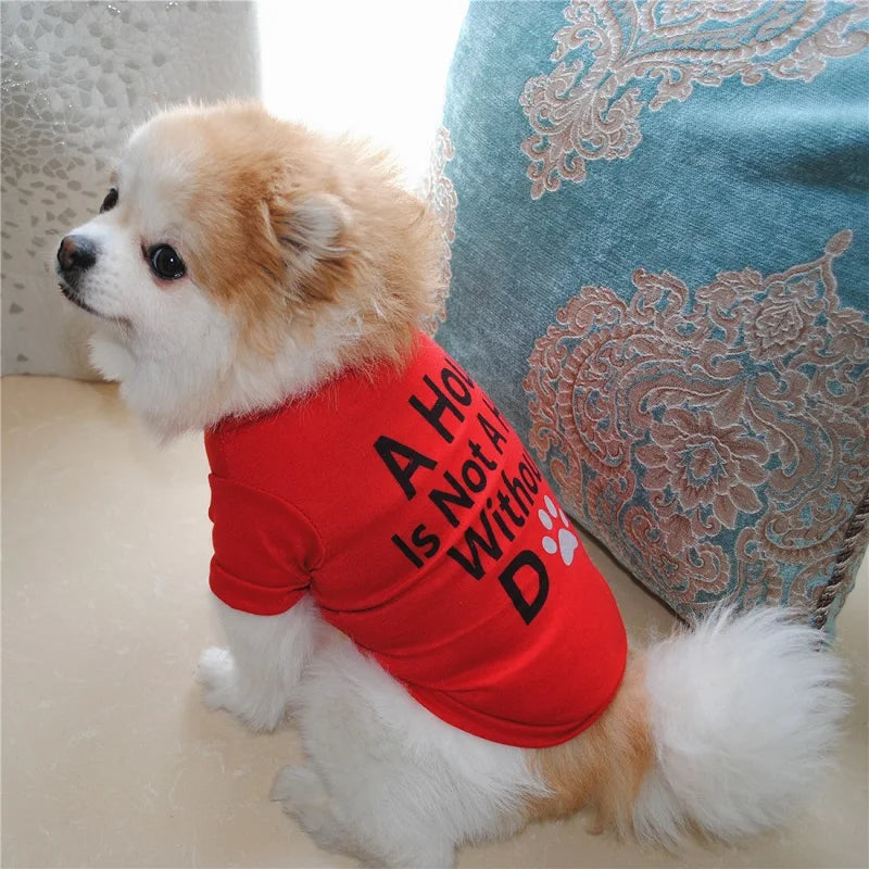 Fashionable pet clothes cute dog vest shirt dog costume cats clothes Corton puppies small dog pet clothes costume Ropa Perro