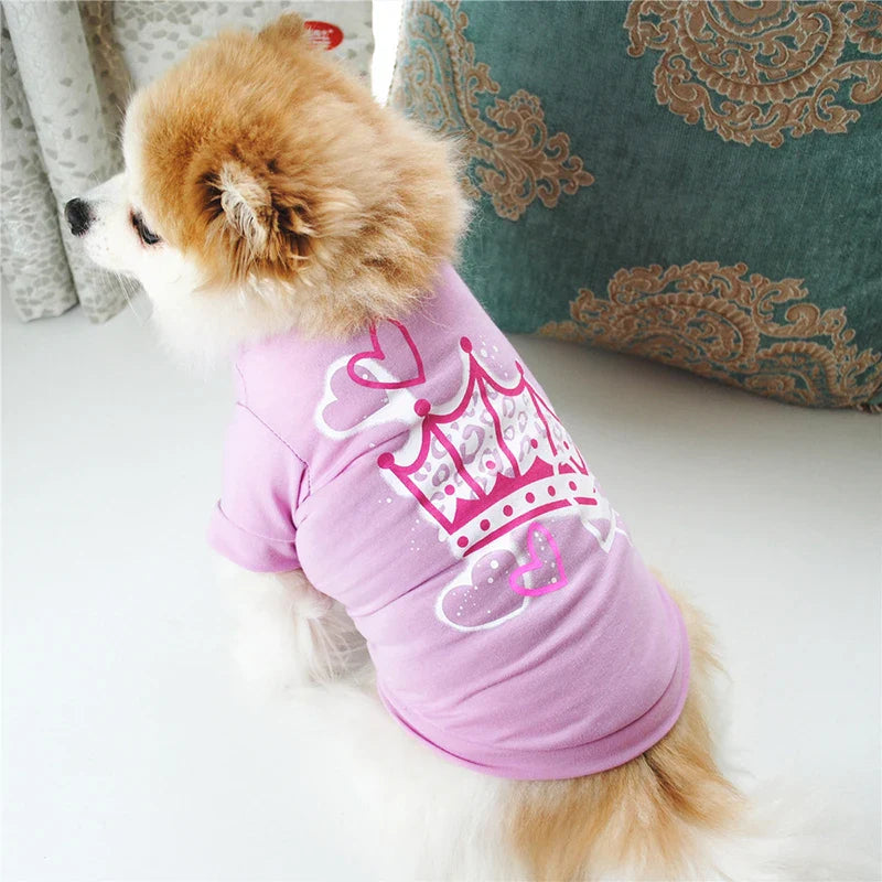 Fashionable pet clothes cute dog vest shirt dog costume cats clothes Corton puppies small dog pet clothes costume Ropa Perro