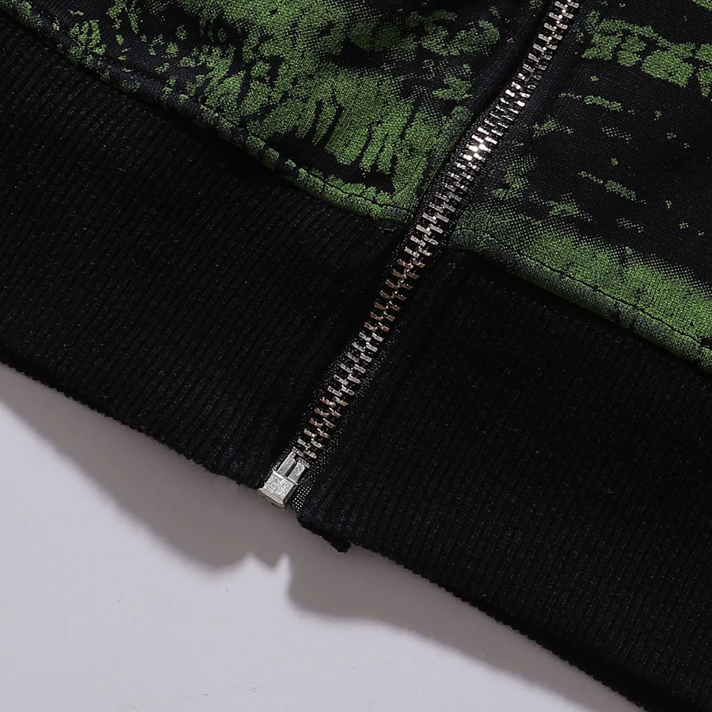 Vale parodies the Statue of Liberty print, washes water to make old cardigans, hoodies, autumn men's and women's loose casual jackets