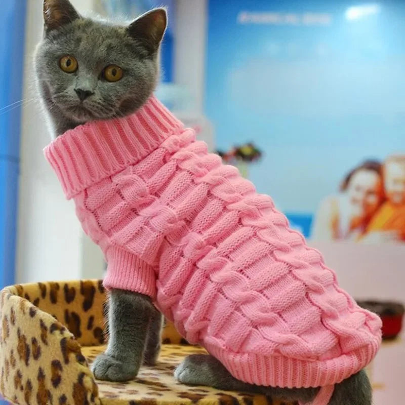 Warm Soft Dog Jacket Sweater Pet Jackets Pet Clothes Winter Puppy Clothes Pet Cat Sweater Jacket Kitten Clothes