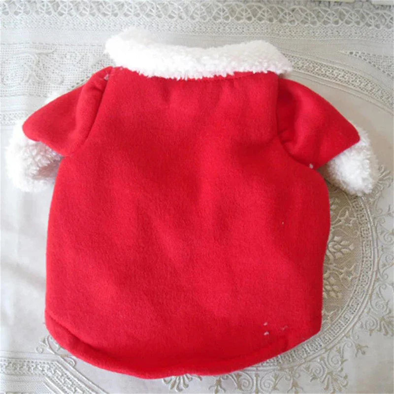Christmas Dog Costume Funny Santa Claus Clothes For Small Medium Dogs Cats Cute Puppy Dress Up Apparel Chihuahua Pug Party Gifts
