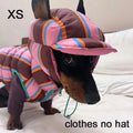 Autumn Winter Warm  Pet Clothing Stripe Double Sided Wearable Dogs Cats Wadded Jacket Cute Soft Thickened Small Dog Cotton Coat