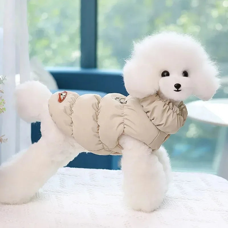 Soft Warm Cat Clothes Winter Padded Puppy Cat and Dog Coat Jacket For Small Medium Dogs Chihuahua French Bulldog Vest Pet Outfit