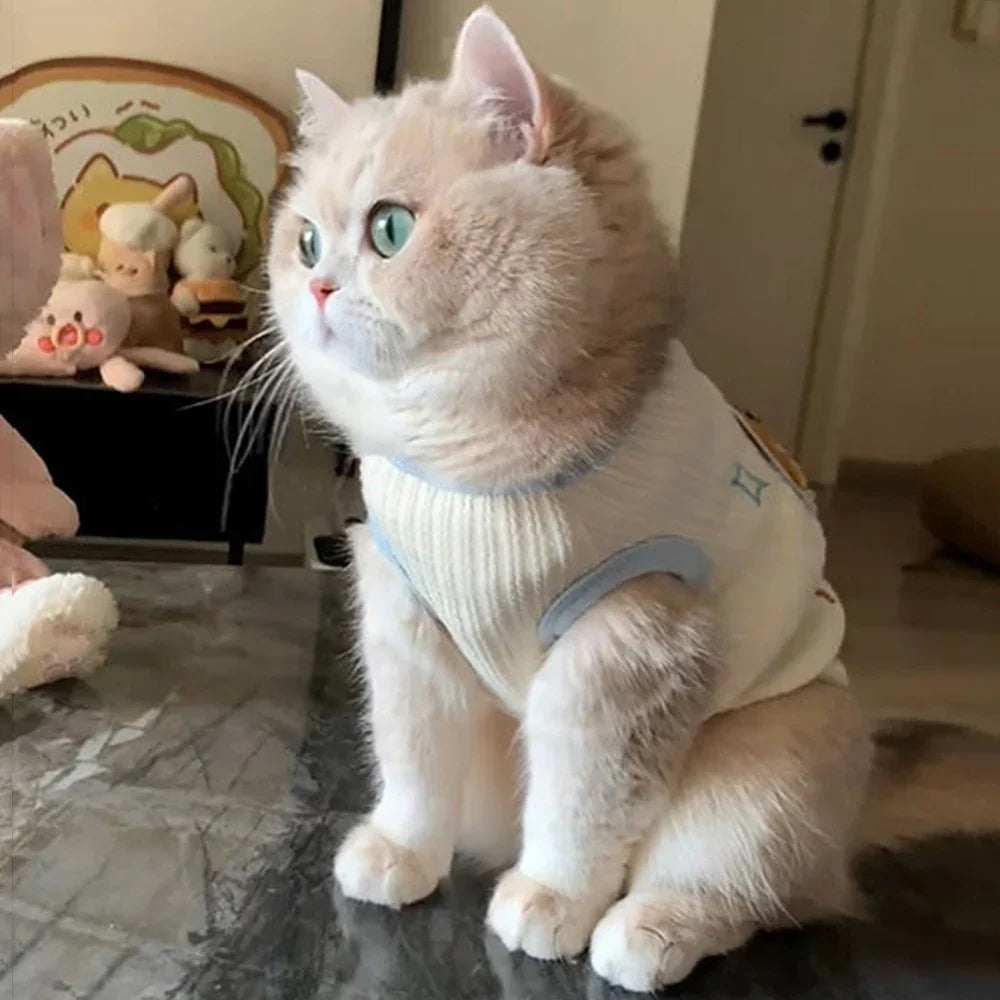 Soft Puppy Clothes Summer Cute Cat Clothes for Small Cat Vest Undershirt Breathable Small Dog Vest Pet Supplies with Hook