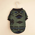 Totems Print Puppy Dog Sweater for Small Dogs Winter Warm Pet Hoodie Clothes Poodle Schnauzer Bichon Pullovers mascotas Clothing