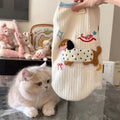 Soft Puppy Clothes Summer Cute Cat Clothes for Small Cat Vest Undershirt Breathable Small Dog Vest Pet Supplies with Hook
