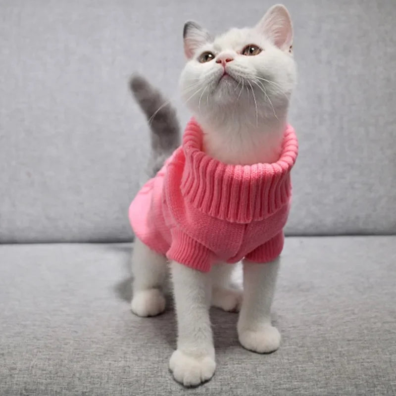 Warm Soft Dog Jacket Sweater Pet Jackets Pet Clothes Winter Puppy Clothes Pet Cat Sweater Jacket Kitten Clothes