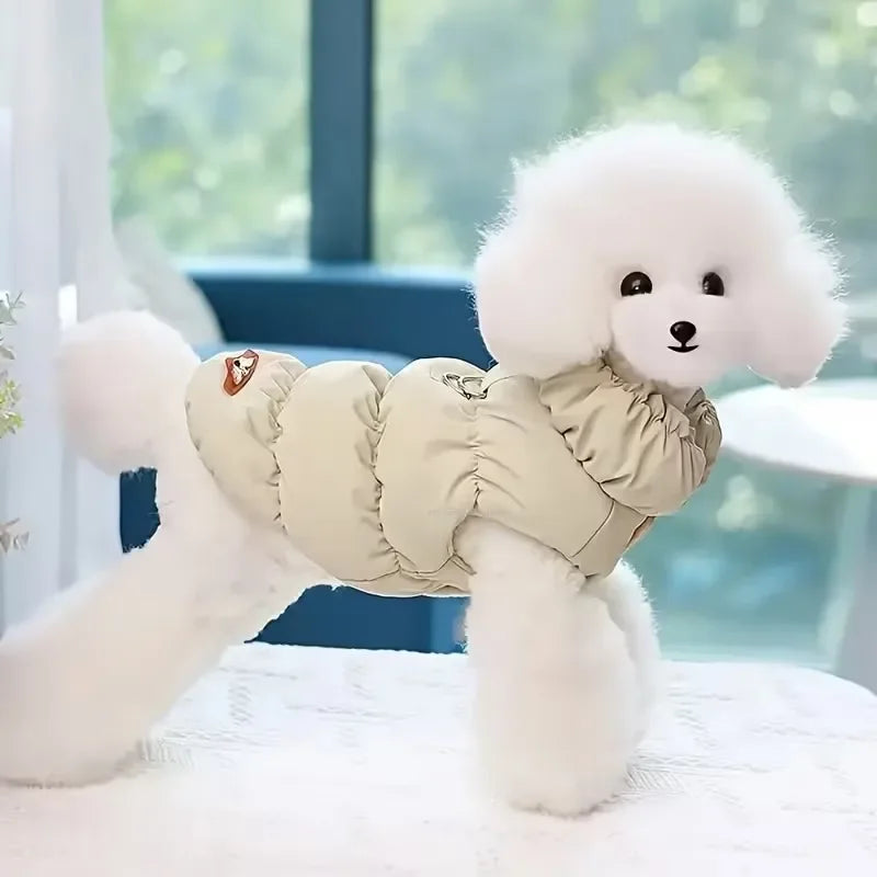Soft Warm Cat Clothes Winter Padded Puppy Cat and Dog Coat Jacket For Small Medium Dogs Chihuahua French Bulldog Vest Pet Outfit