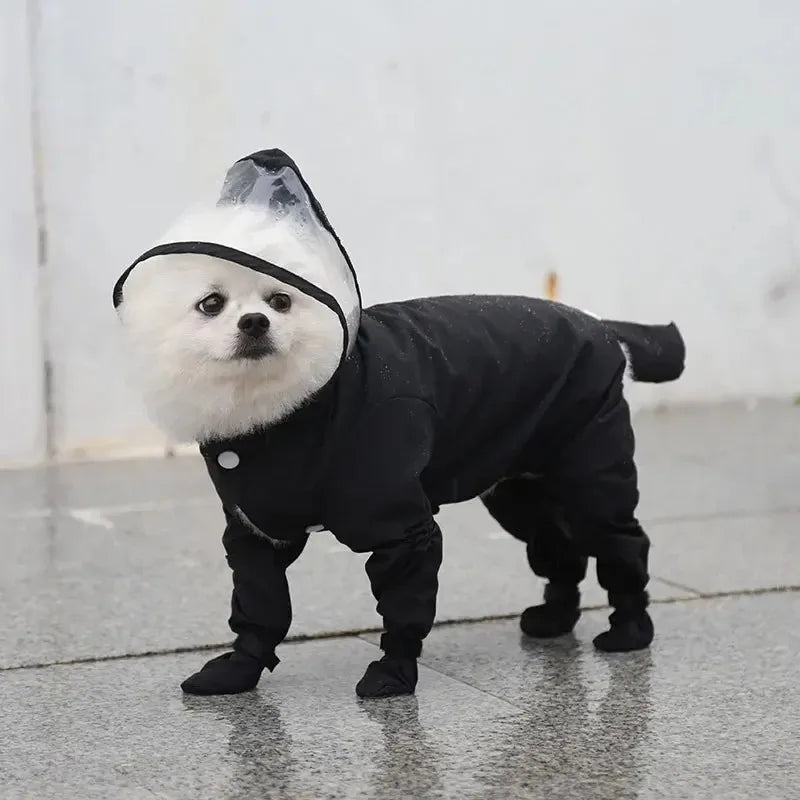 Raincoat For Small Medium large Dog Cat Waterproof All-inclusive Pet Cloak Costume Dog Rainy Day Keep Dry Rain Boots Clothes