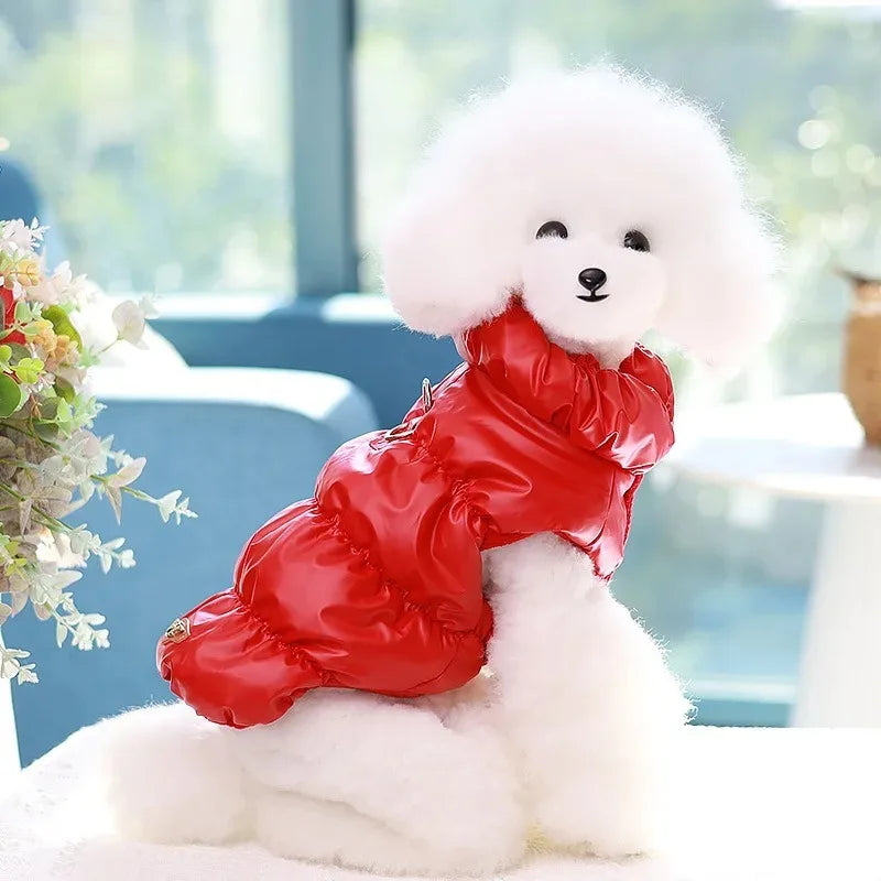 Soft Warm Cat Clothes Winter Padded Puppy Cat and Dog Coat Jacket For Small Medium Dogs Chihuahua French Bulldog Vest Pet Outfit