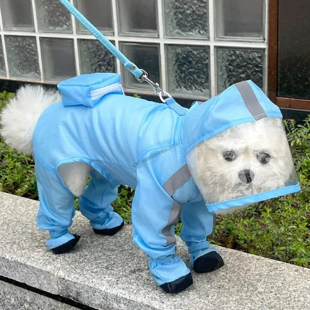 Raincoat For Small Medium large Dog Cat Waterproof All-inclusive Pet Cloak Costume Dog Rainy Day Keep Dry Rain Boots Clothes