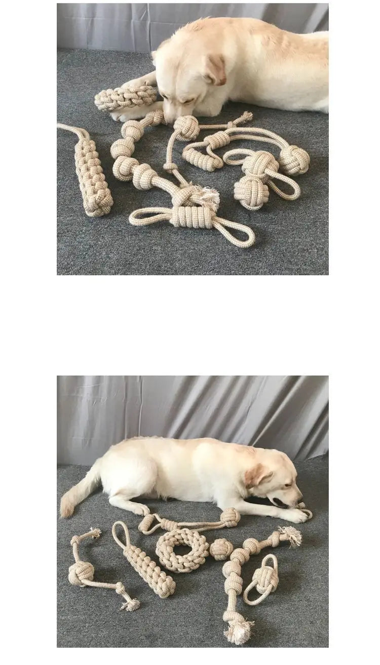 1Pc Cat Dog Knot Toy Cleaning Teeth Grinding Teeth Interest Interactive Wear Resistant Knot Toy Play Entertainment Pet Supplies