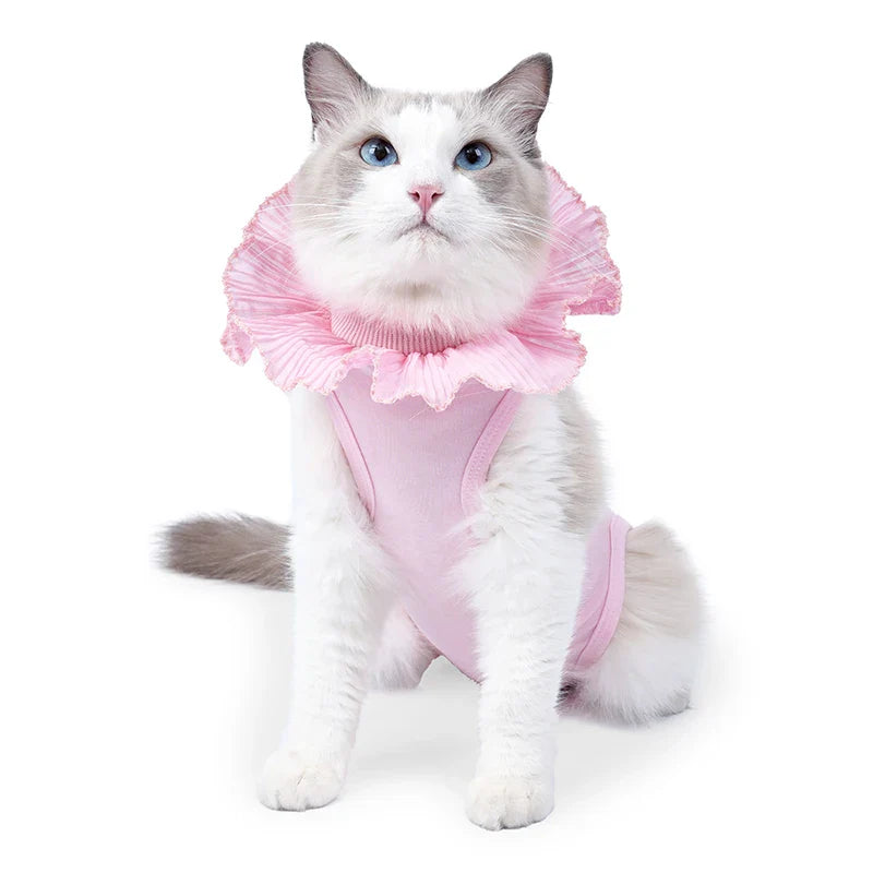 Cat Recovery Suit Sterilization Post-Operative Clothes Prevent Lick After Surgery Recovery Protection Suit Cat Weaning Bodysuit