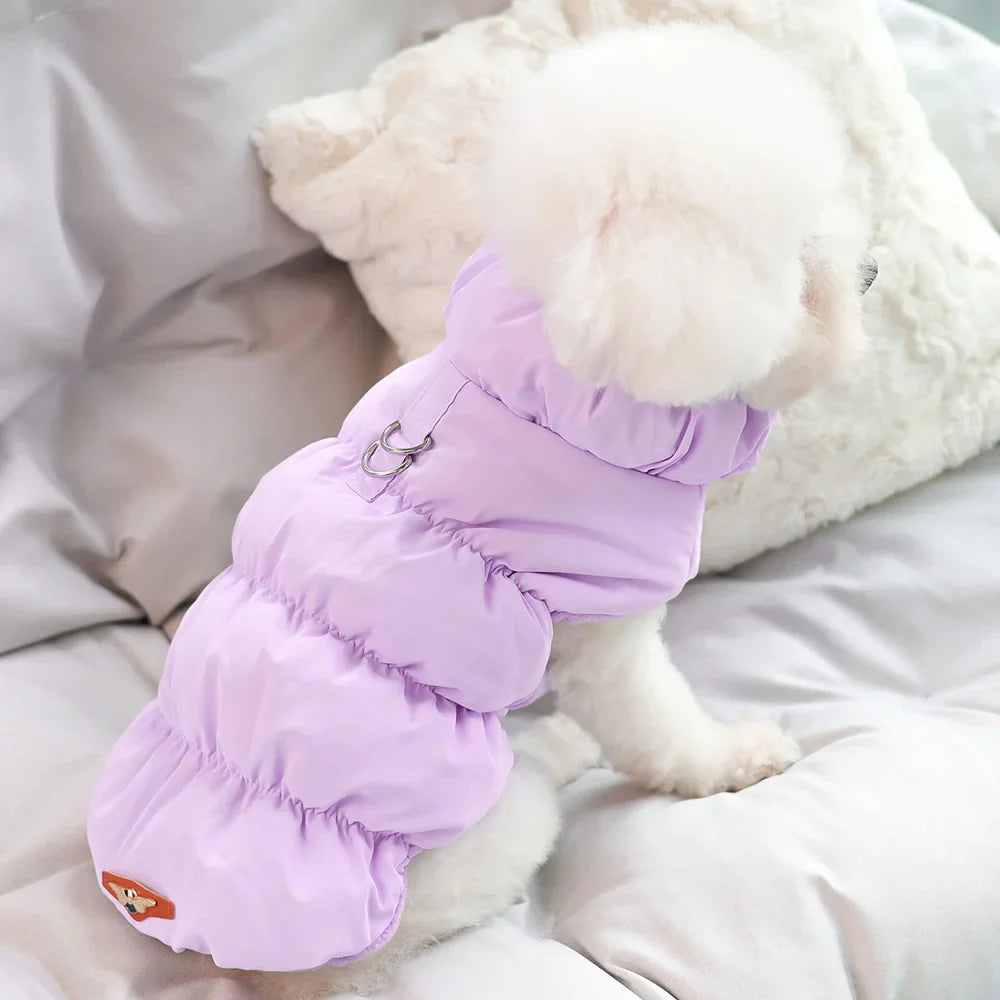 Soft Warm Dog Clothes Winter Padded Puppy Cat Coat Jacket For Small Medium Dogs Chihuahua French Bulldog Poodle Vest Pet Outfit