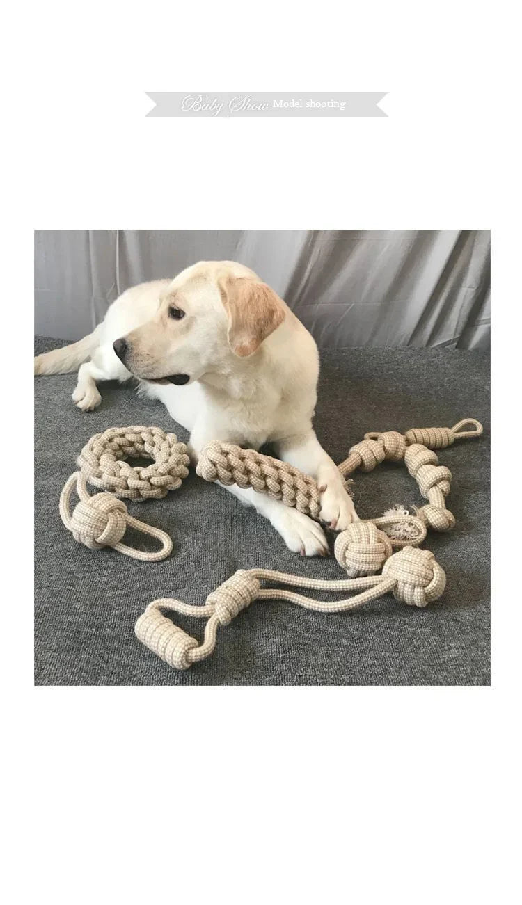 1Pc Cat Dog Knot Toy Cleaning Teeth Grinding Teeth Interest Interactive Wear Resistant Knot Toy Play Entertainment Pet Supplies