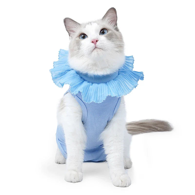 Cat Recovery Suit Sterilization Post-Operative Clothes Prevent Lick After Surgery Recovery Protection Suit Cat Weaning Bodysuit