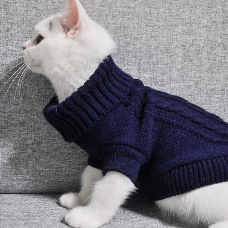 Warm Soft Dog Jacket Sweater Pet Jackets Pet Clothes Winter Puppy Clothes Pet Cat Sweater Jacket Kitten Clothes