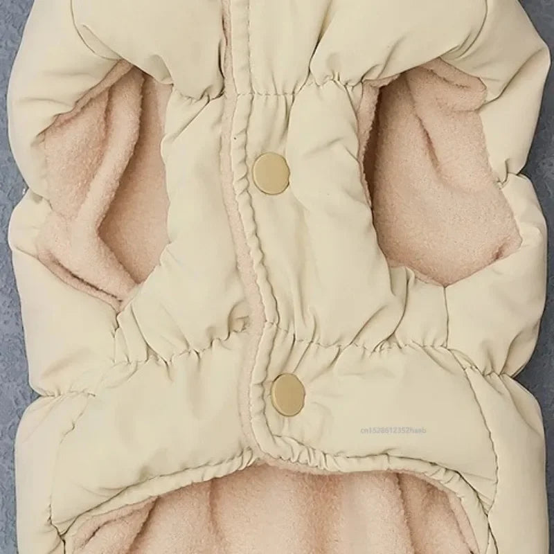 Soft Warm Cat Clothes Winter Padded Puppy Cat and Dog Coat Jacket For Small Medium Dogs Chihuahua French Bulldog Vest Pet Outfit