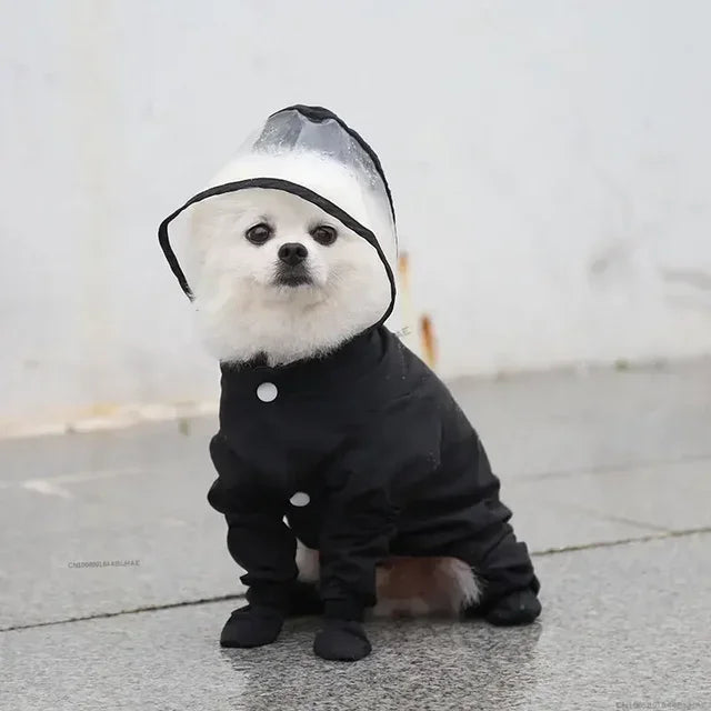 Raincoat For Small Medium large Dog Cat Waterproof All-inclusive Pet Cloak Costume Dog Rainy Day Keep Dry Rain Boots Clothes