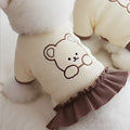 Cute Couple Dog Clothes For Dog Dresses Pet Shirt Waffle Cat Dog Shirt Puppy Pet Skirt Clothing For Dogs Cats Chihuahua Yorkie