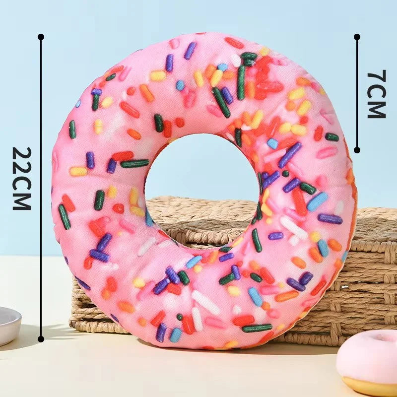 Eco Friendly Durable Plush Pizza Pet Toy With BB Sound Cute Interactive Chew Teeth Train Toy For Dogs Cats Puppy Kitten Supply