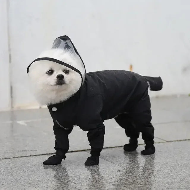 Raincoat For Small Medium large Dog Cat Waterproof All-inclusive Pet Cloak Costume Dog Rainy Day Keep Dry Rain Boots Clothes