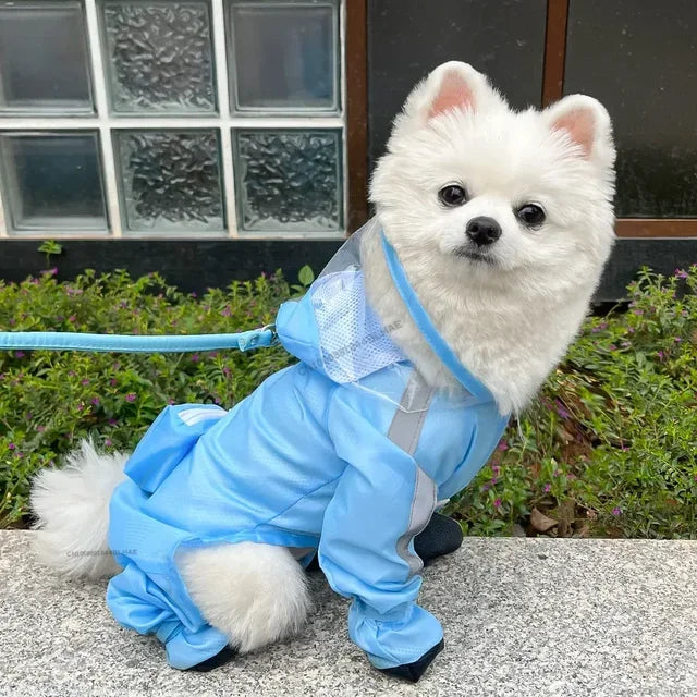 Raincoat For Small Medium large Dog Cat Waterproof All-inclusive Pet Cloak Costume Dog Rainy Day Keep Dry Rain Boots Clothes