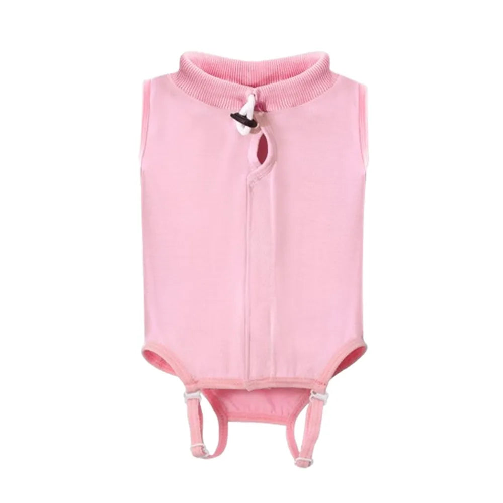 Cat Vest Adjustable Cat Recovery Suit Comfortable Breathable Cat Sterilization Suit Solid Color Soft Cat Jumpsuit Pet Supplies