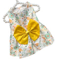 Cat Costume Floral Printed Cat Dog Dress Cute XS-XXL Puppy Princess Skirt Wedding Dress Bowknot Pet Skirt Kitten